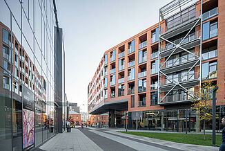 Quartier à usage mixte Koneser à Varsovie.