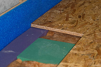 REGUFOAM vibration dans la structure du plancher de la Maison de la musique.