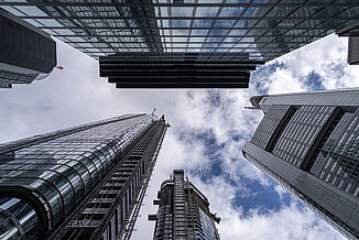 Les tours de The Four à Francfort.