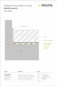 REGUPOL sound 15 sous chape ciment