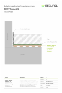 REGUPOL sound 12 sous chape ciment