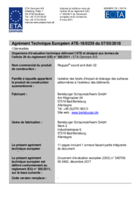 REGUPOL sound and drain 22 ETA-18/0239