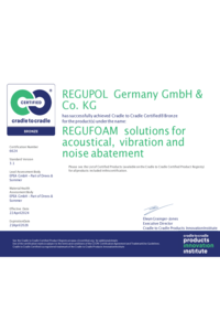 Cradle to Cradle Certified® Bronze (REGUFOAM)