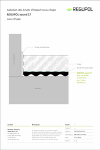 REGUPOL sound 17 sous chape ciment