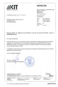 REGUPOL vibration ATG Z-16.32-527 et Z-16.32-500 | FR - valable depuis le 19.04.2024