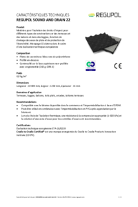 REGUPOL sound and drain 22