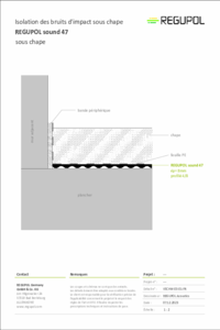 REGUPOL sound 47 sous chape ciment