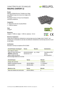 REGUPOL comfort 12 sur dalle en béton