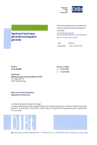 REGUFOAM vibration ATG Z-16.32-499