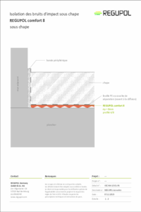 Isolation des bruits d'impact sous chape REGUPOL comfort 8 sous chape