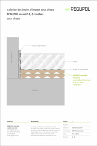 REGUPOL sound 12 sous chape ciment (2 couches)