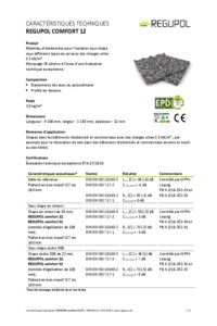 REGUPOL comfort 12 sur plafond bois CLT massif