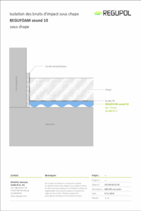 REGUFOAM sound 10 sous chape ciment